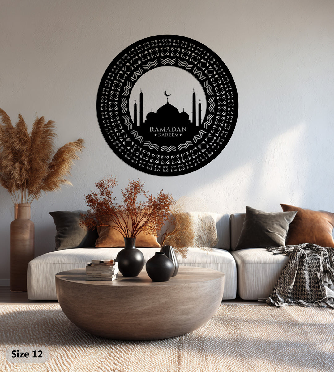 Mondblüte – Mond und Lotusblume Metall Wandbilder