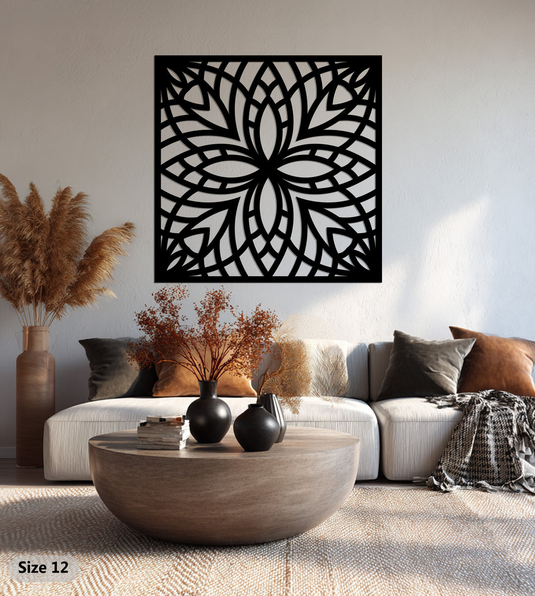 Mondblüte – Mond und Lotusblume Metall Wandbilder