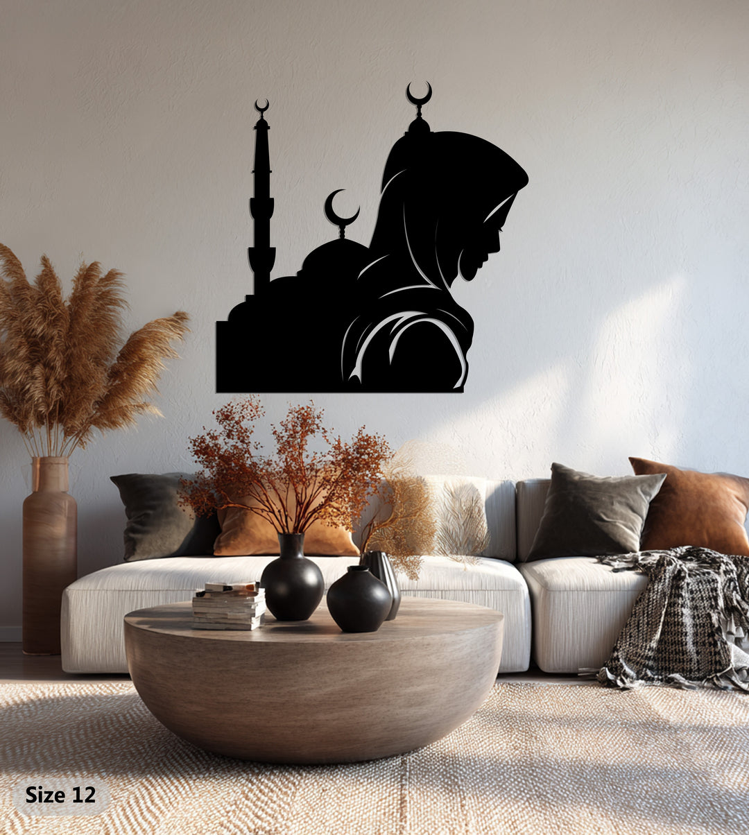 Mondblüte – Mond und Lotusblume Metall Wandbilder