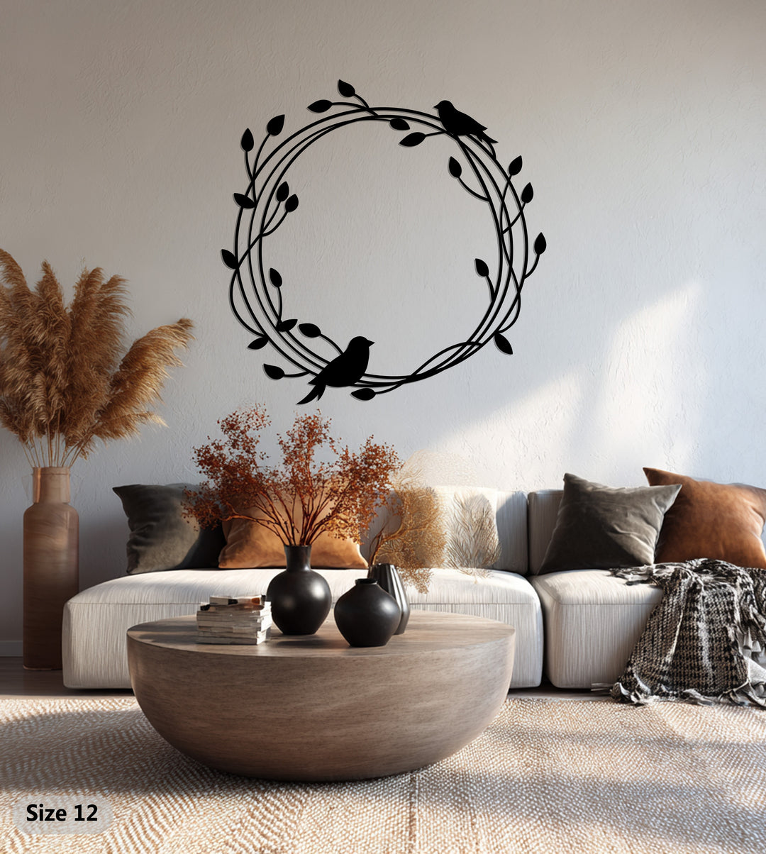 أغصان هامسة - بيرد آند فاين فن جداري معدني