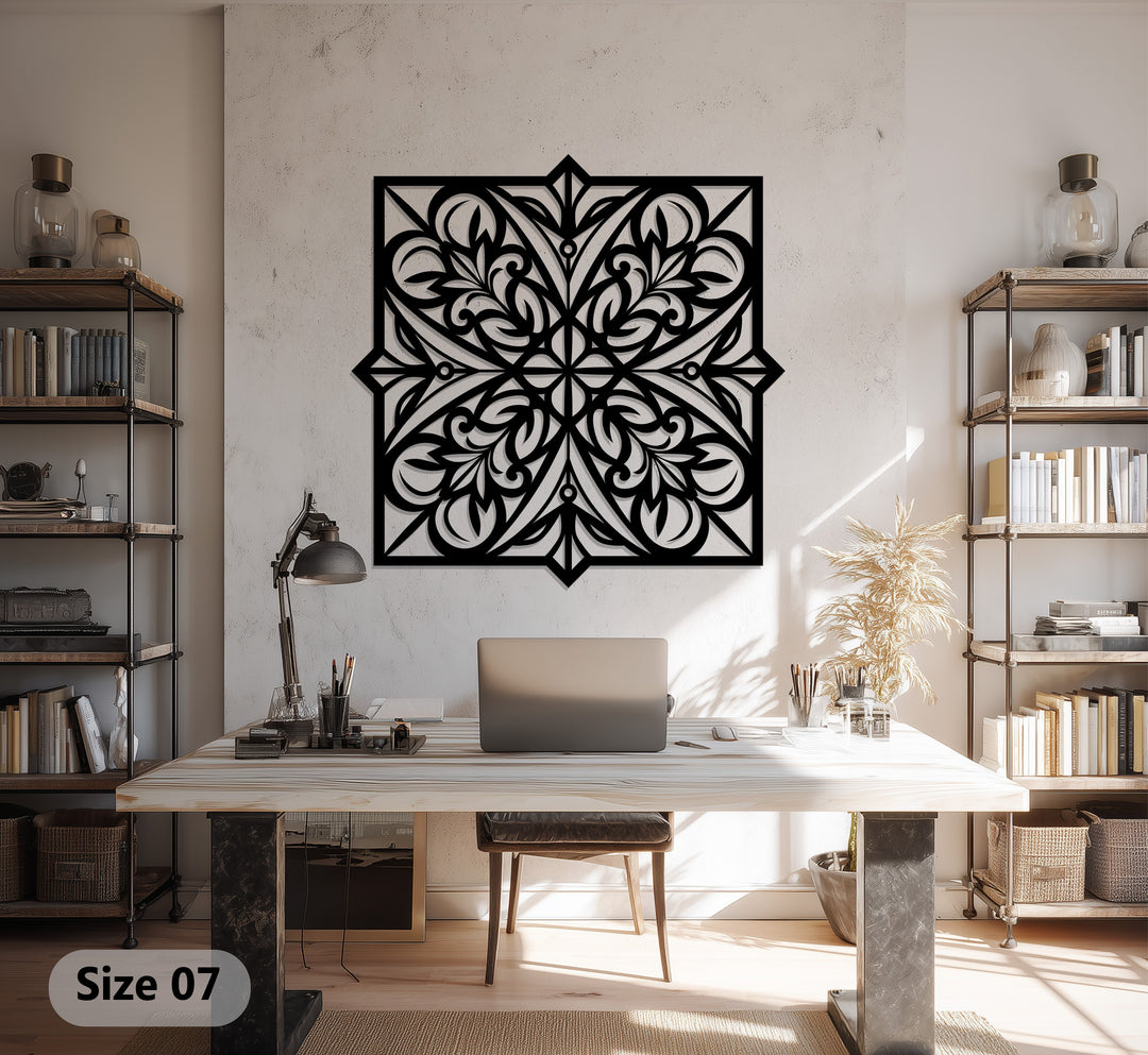 Baroque Blossom – Ornamental Metal Wall Art