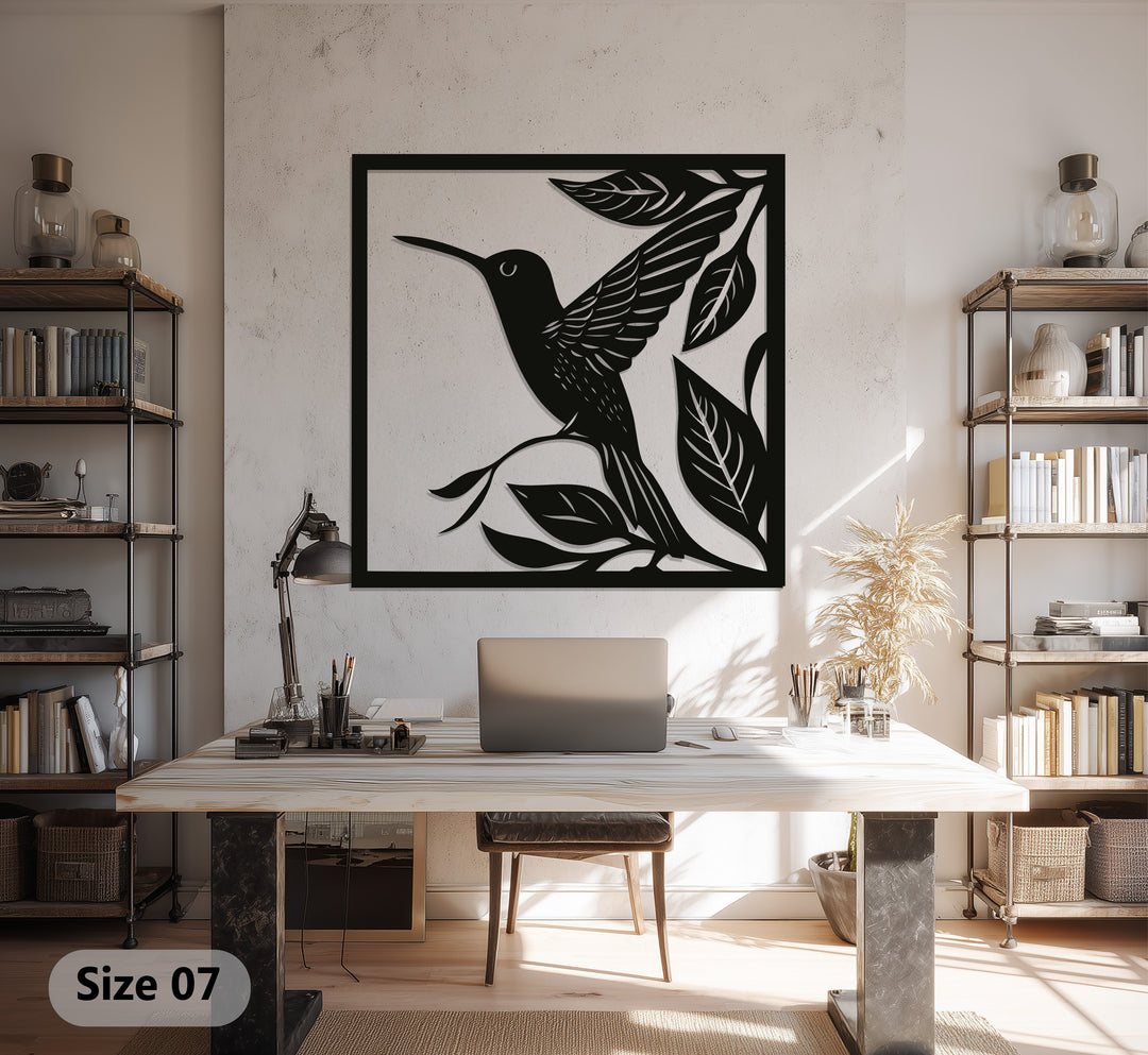 Graceful Hummingbird – Nature Inspired Metal Wall Art