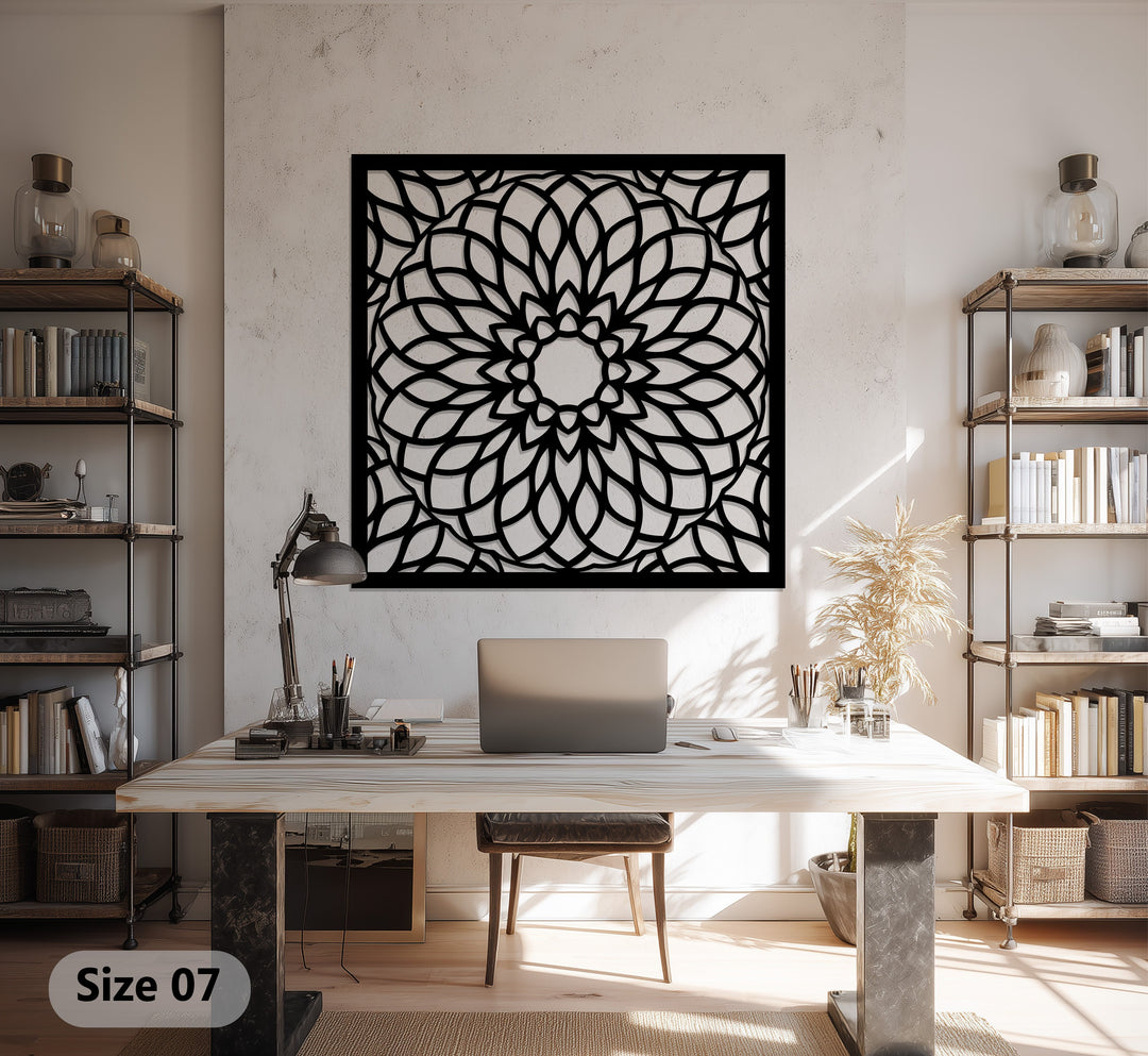 Mondblüte – Mond und Lotusblume Metall Wandbilder