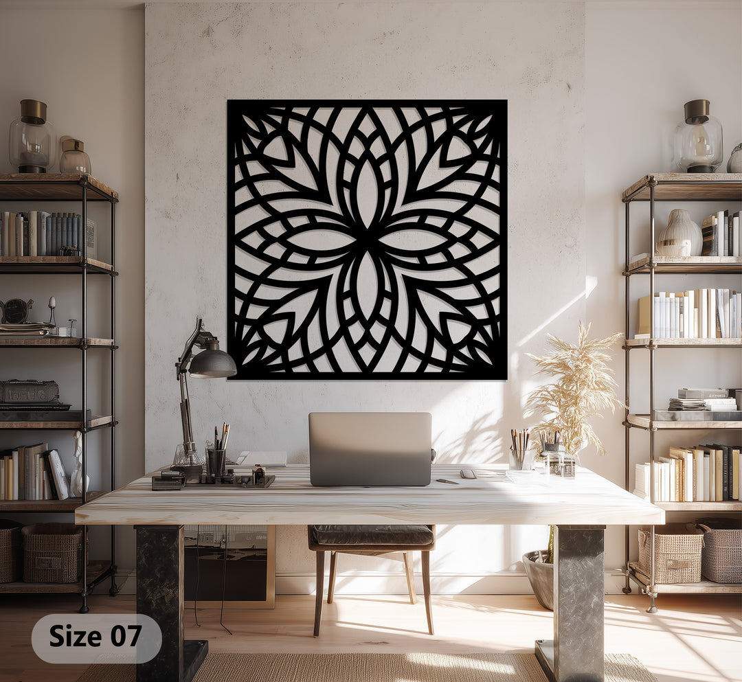 Mondblüte – Mond und Lotusblume Metall Wandbilder