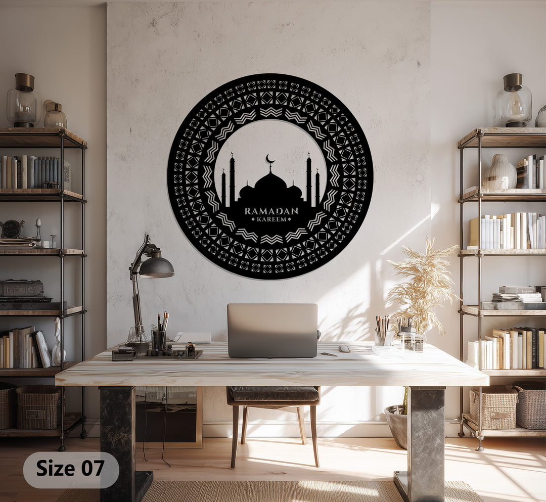 Mondblüte – Mond und Lotusblume Metall Wandbilder