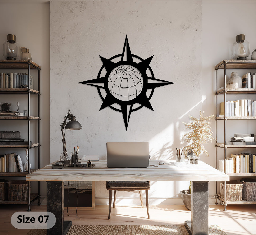 إزهار لا متناهٍ - ماندالا فن جداري معدني