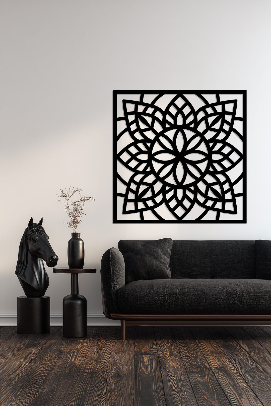 Mondblüte – Mond und Lotusblume Metall Wandbilder