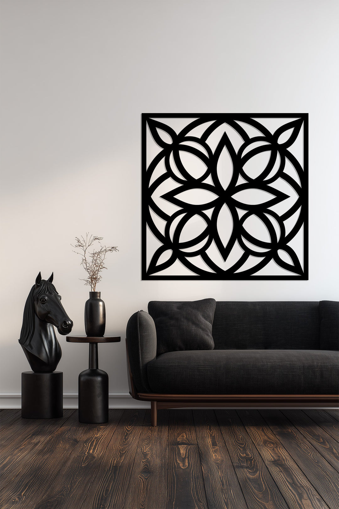 Mondblüte – Mond und Lotusblume Metall Wandbilder