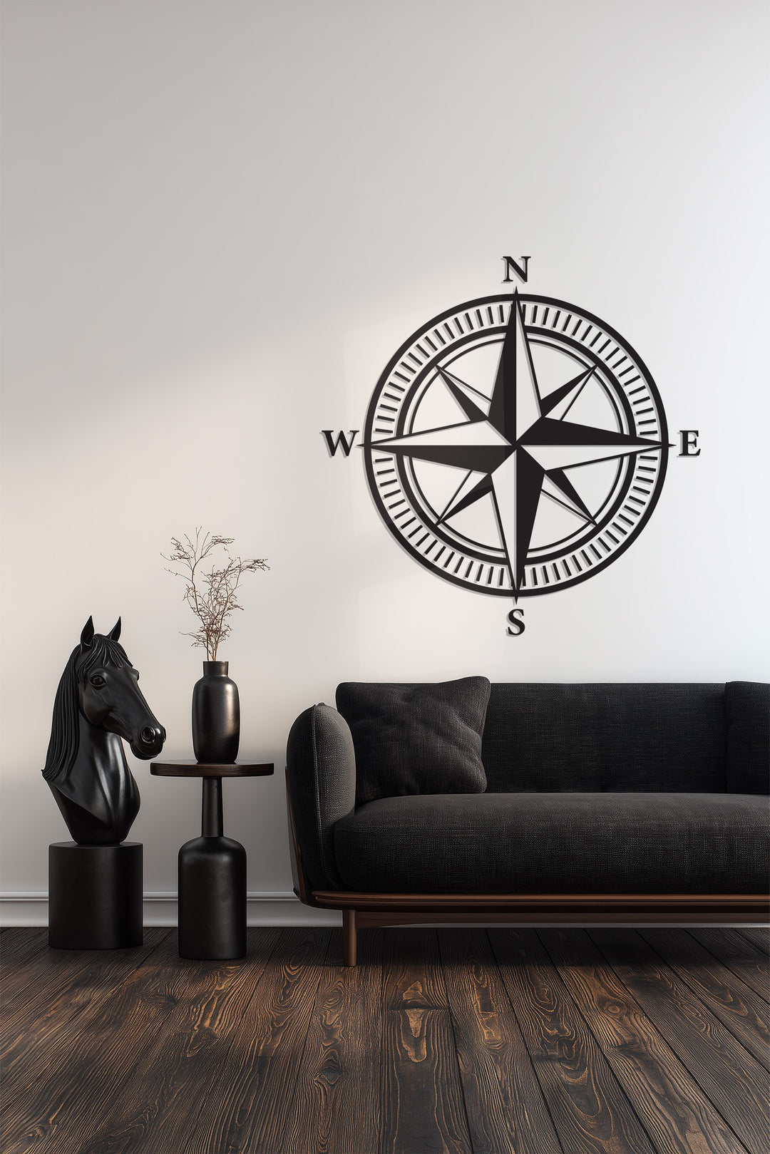 Compass Metal Wall Art – Nautical Adventure Wall Décor