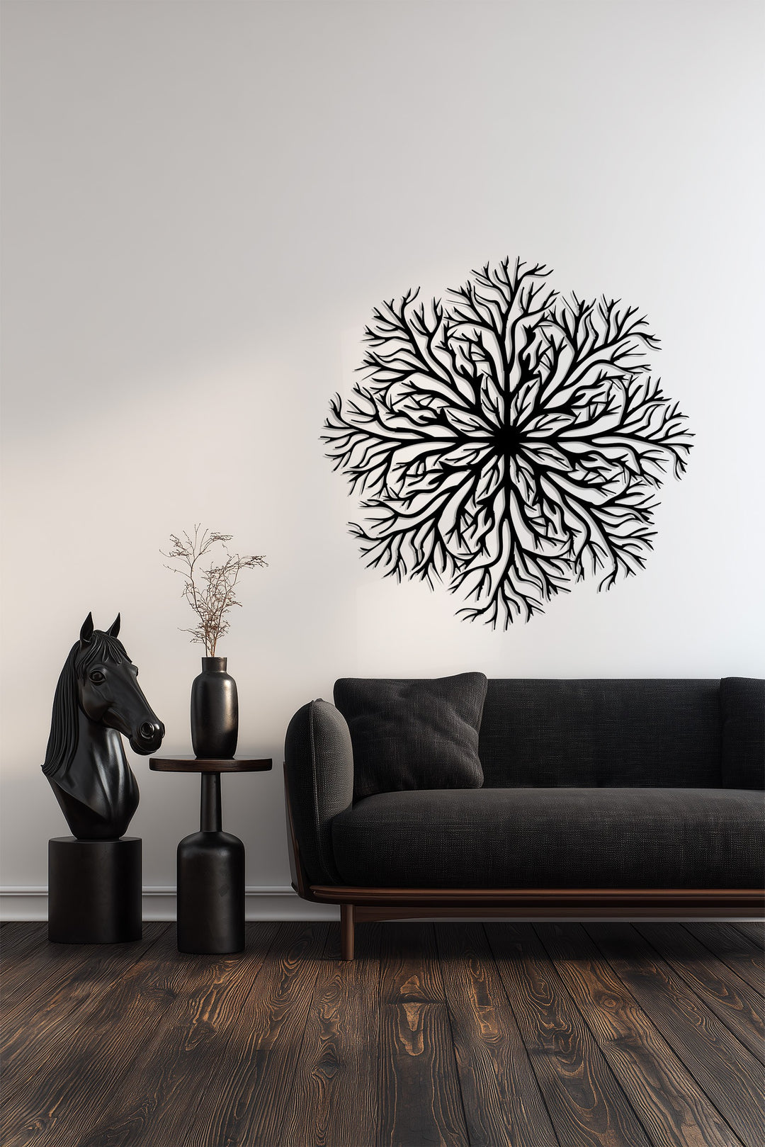 Tree of Life Mandala Metal Wall Art – Nature Inspired Home Décor