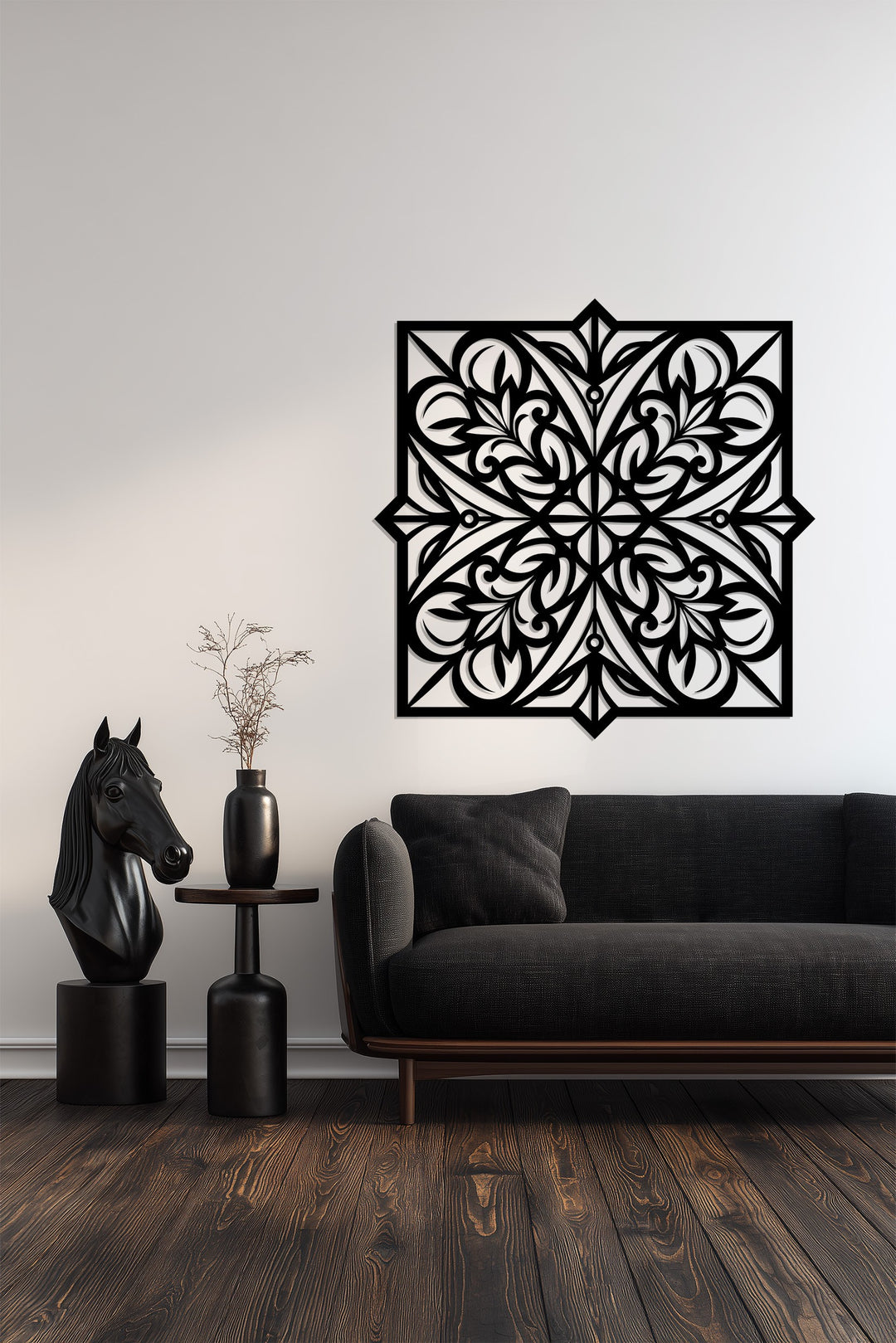 Baroque Blossom – Ornamental Metal Wall Art