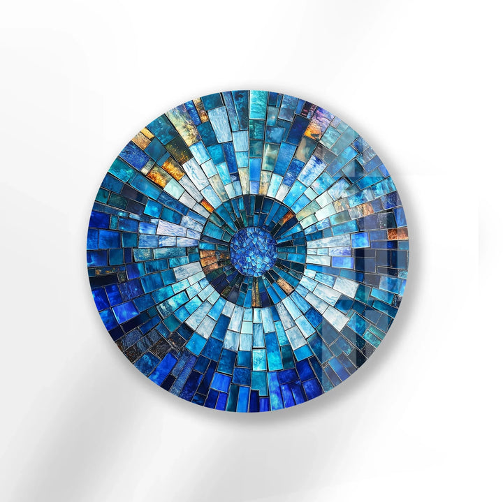 Oceanic Radiance – Round Glass Wall Art - MyPhotoStation