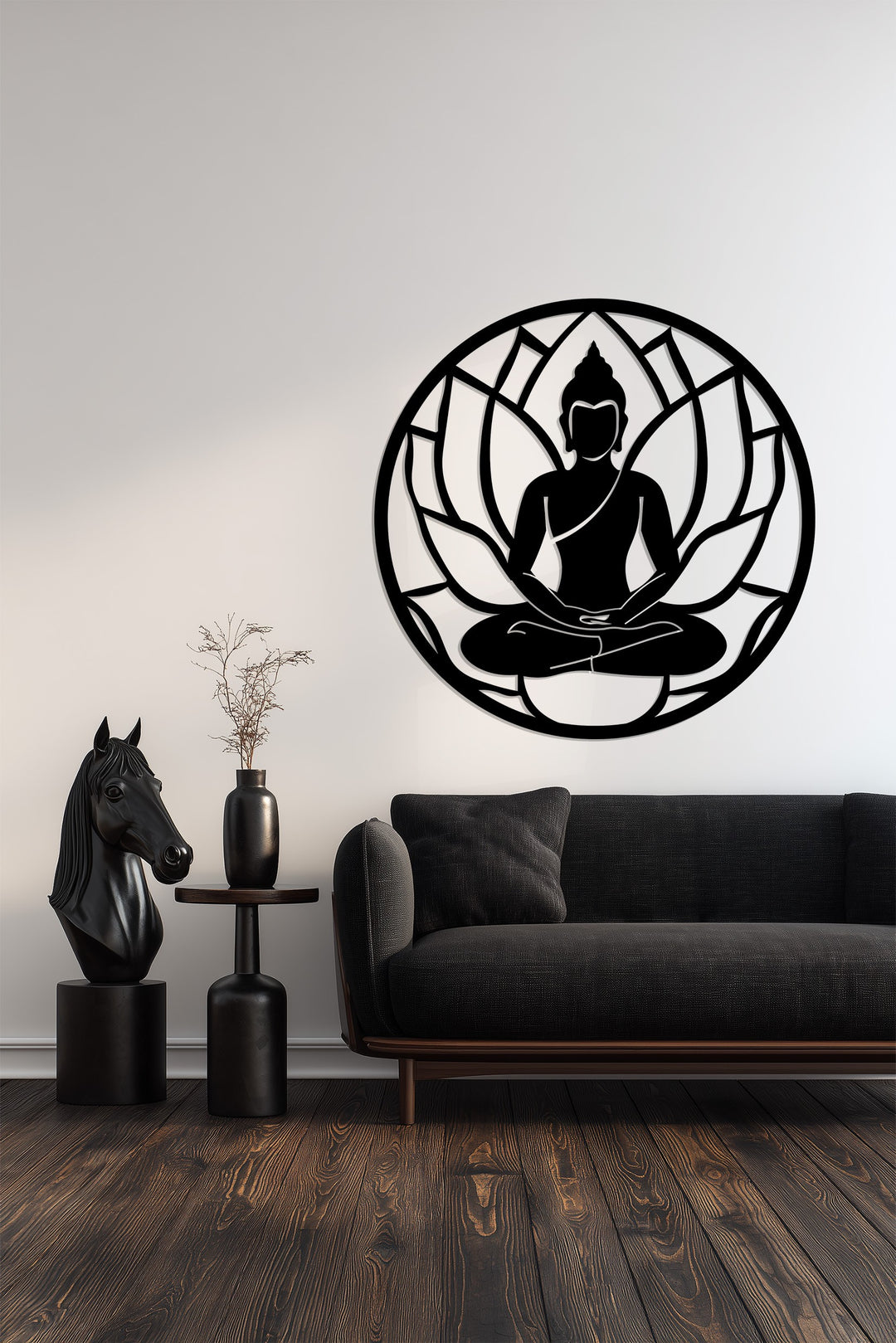 Modern spiritual metal wall art design