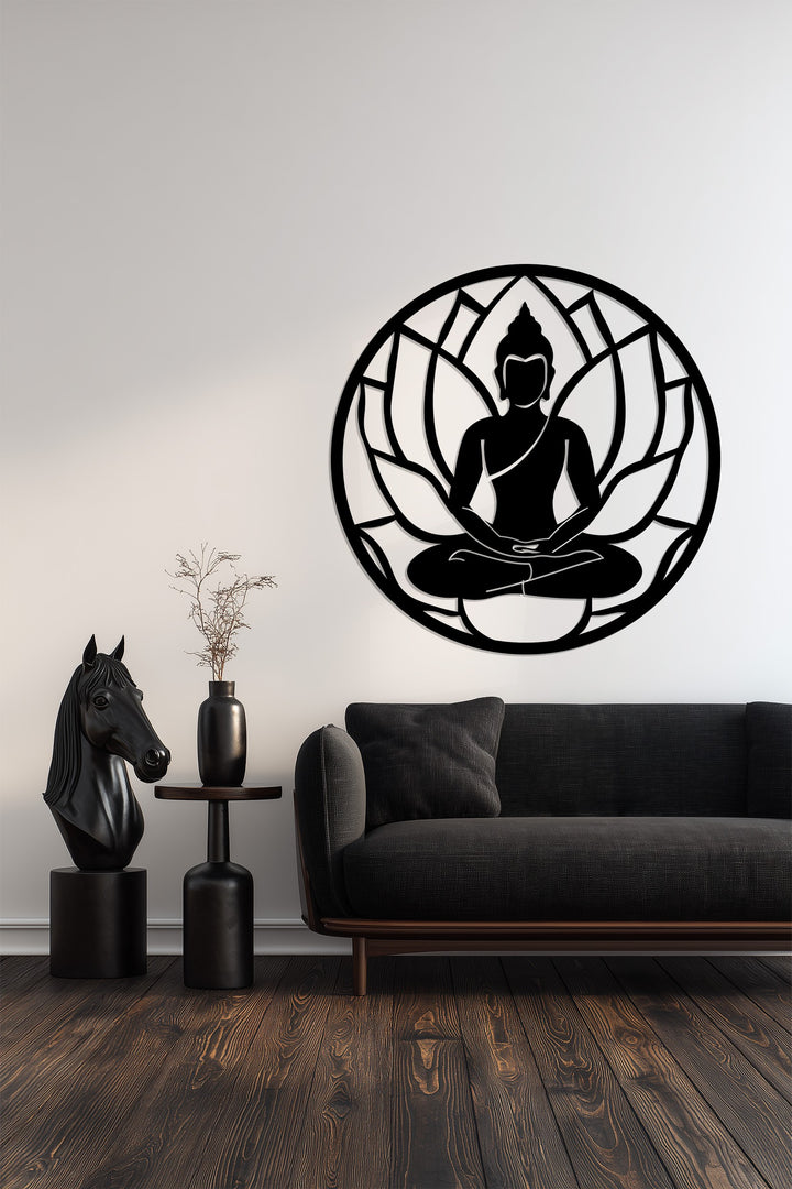 Modern spiritual metal wall art design