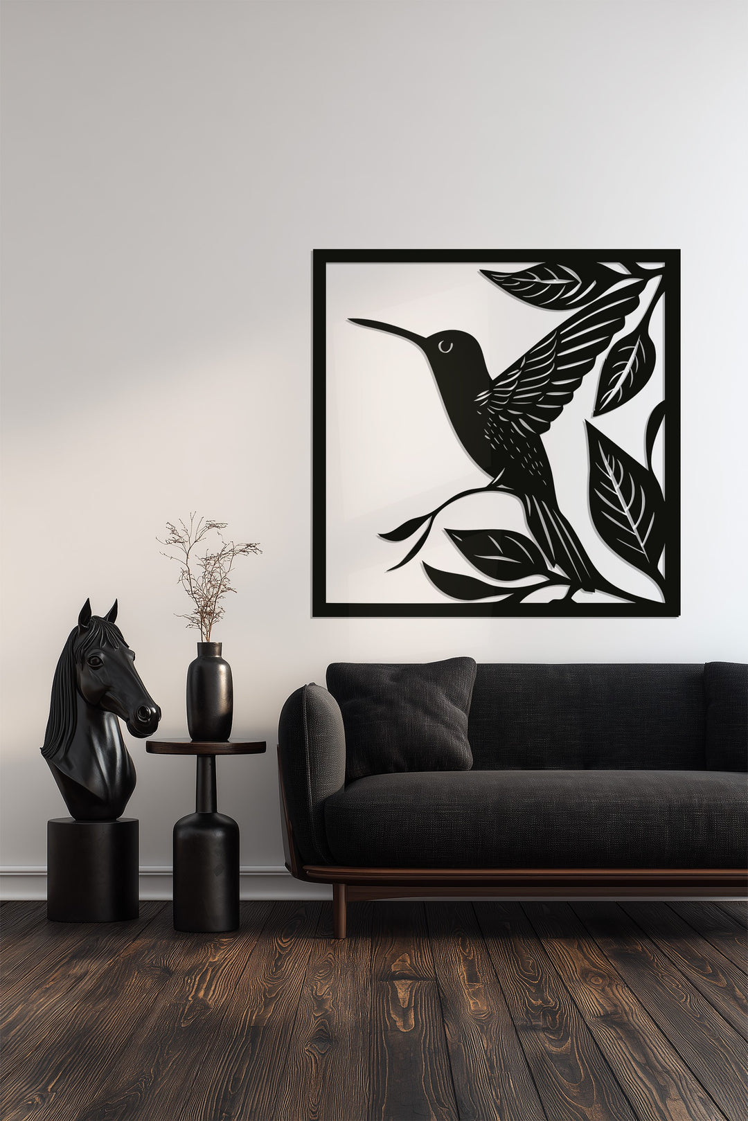Graceful Hummingbird – Nature Inspired Metal Wall Art