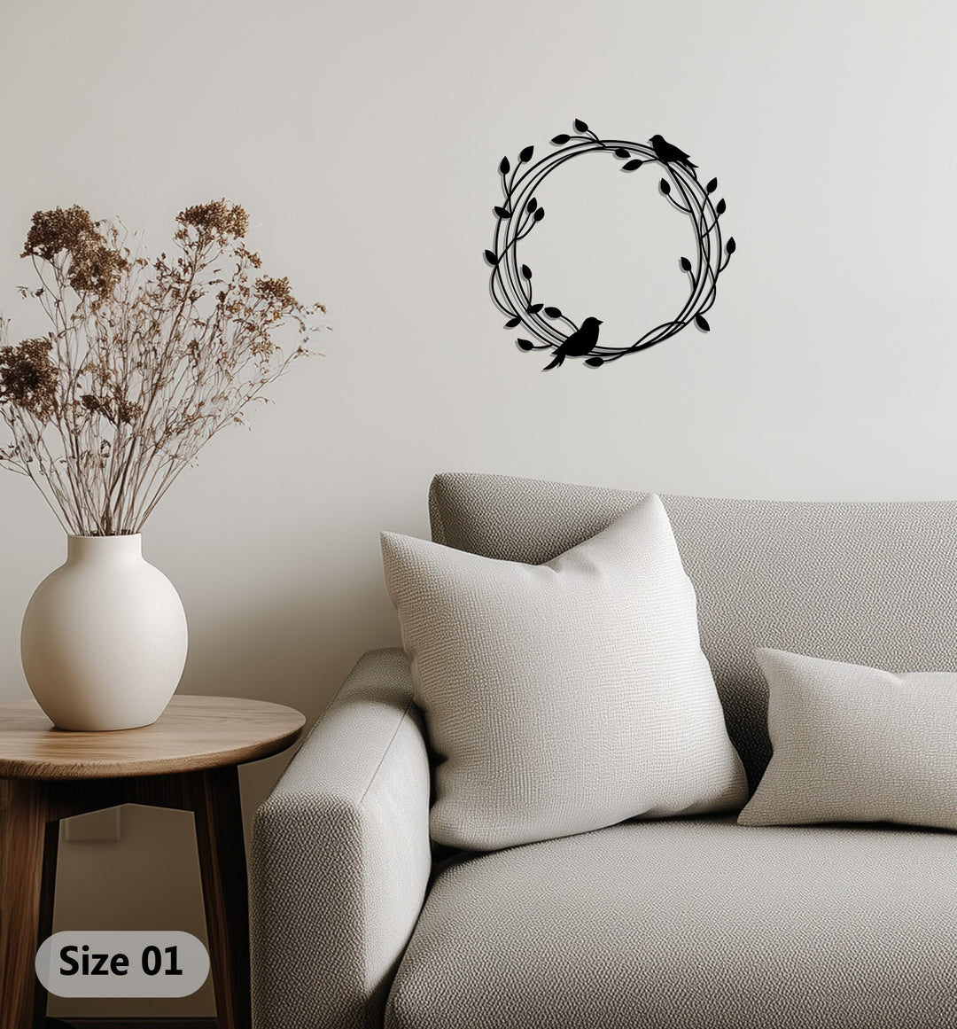 أغصان هامسة - بيرد آند فاين فن جداري معدني