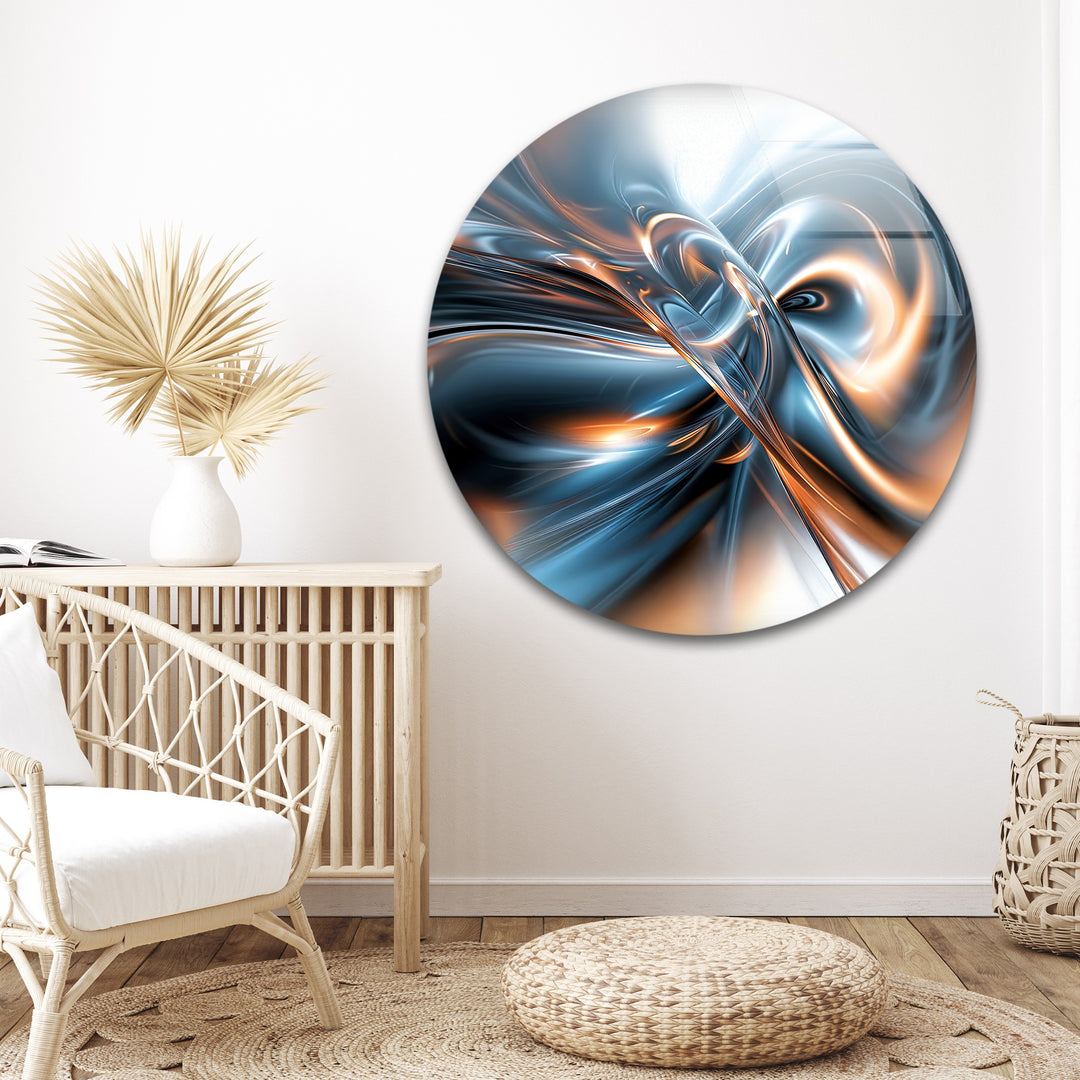 AeroSpark Fusion Helix – دوامة معدنية عالية الطاقة اللوحات الزجاجية الجدارية