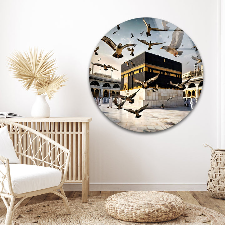Islamic wall art symbolizing peace and devotion