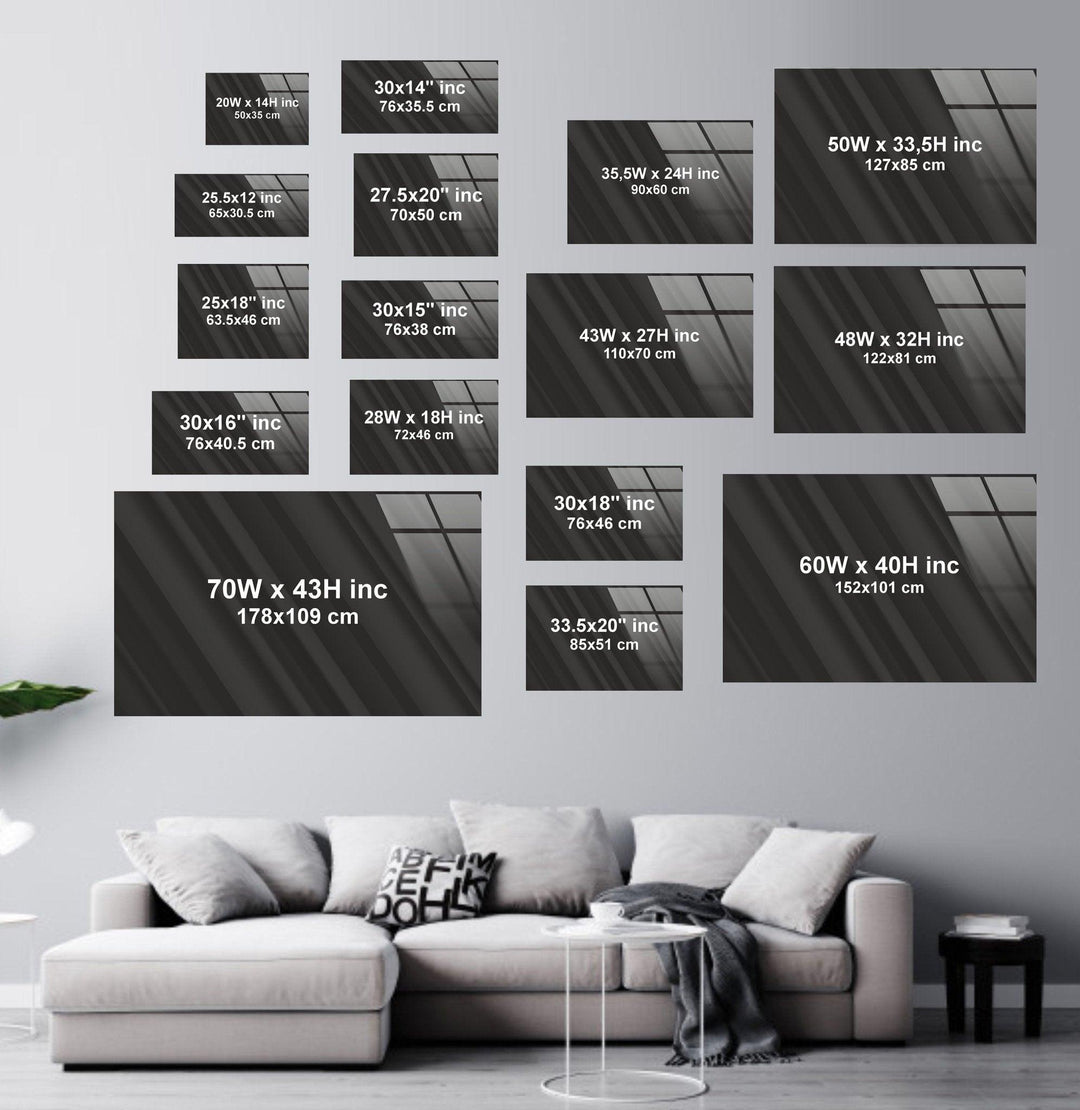 Abstract  Blue Marble Ink Glass Wall Art