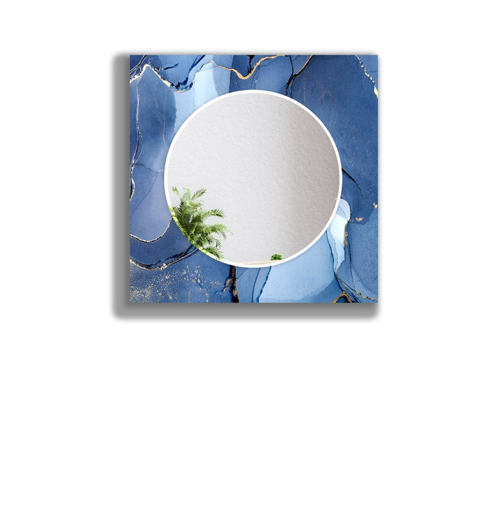 Abstract Blue Wall Mirrors decorative mirrors   
