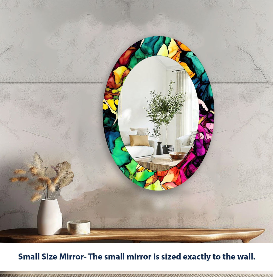 Decorative wall mirror with unique shapes and reflective surfaces for a chic statement
