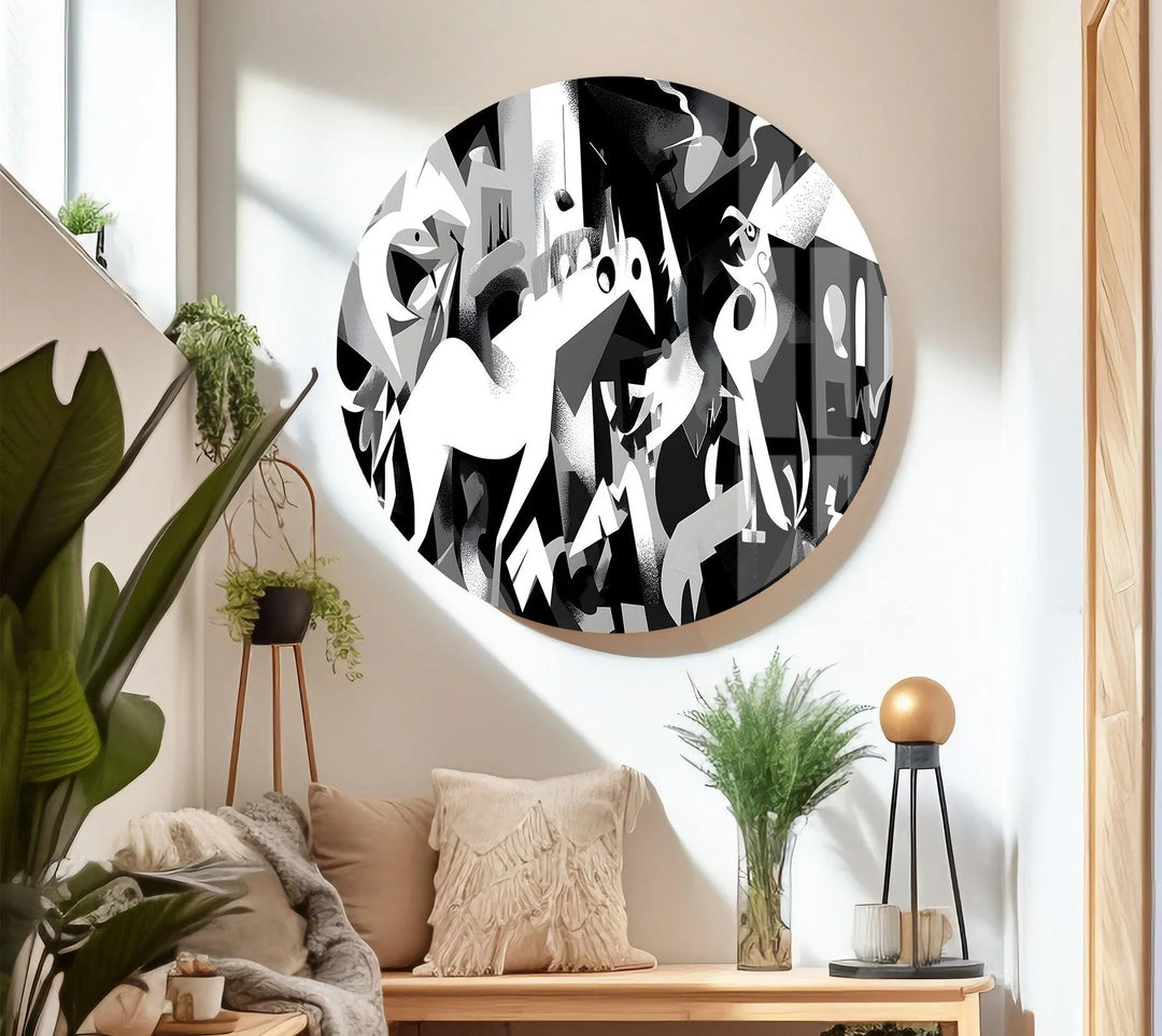 Abstract Cubics Art Glass Wall Art glass photo prints, glass picture prints
