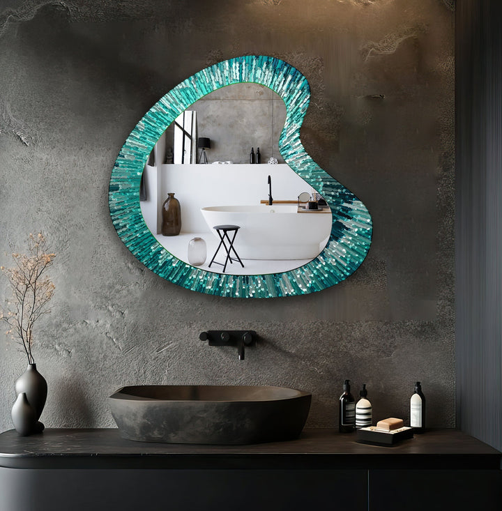 Stylish wall mirrors designed to reflect light and create depth in any room
