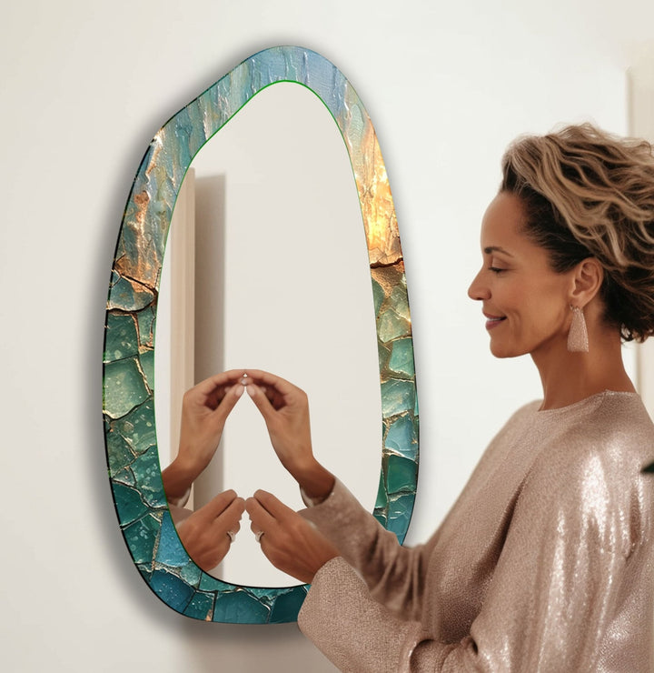 Mirrored wall art with stylish and artistic elements for a bold decor statement
