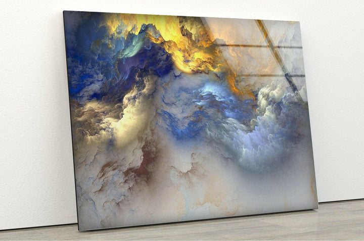 Abstract Multiple Colorful Clouds Abstract Glass Photos for Your Home