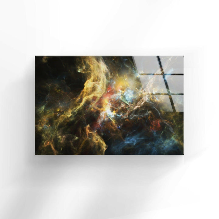 Abstract Nebula Starfield Glass Wall Art