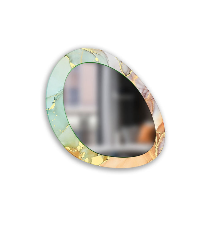 Decorative wall mirror with intricate detailing, perfect for enhancing any interior space
