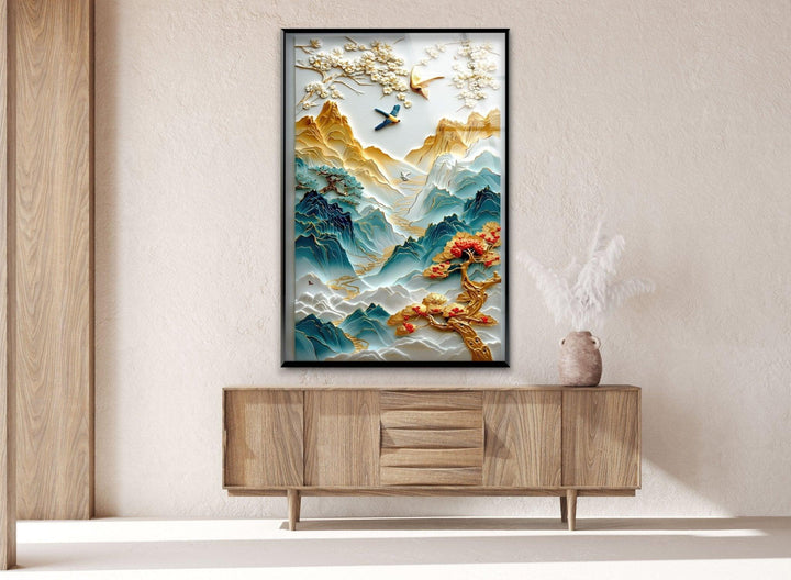 Artistic landscape art blending creativity with breathtaking natural imagery for any decor style
