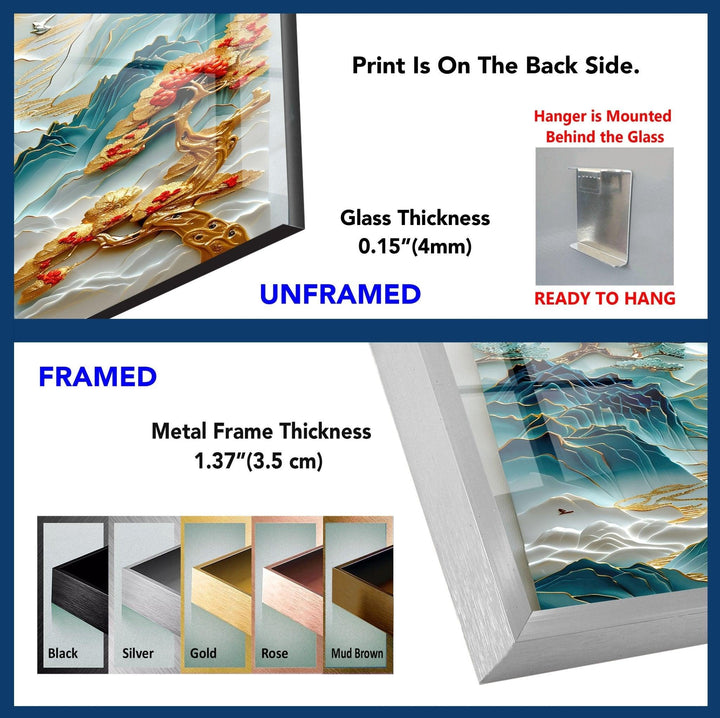 Abstrakte Malerei Glas Wandkunst