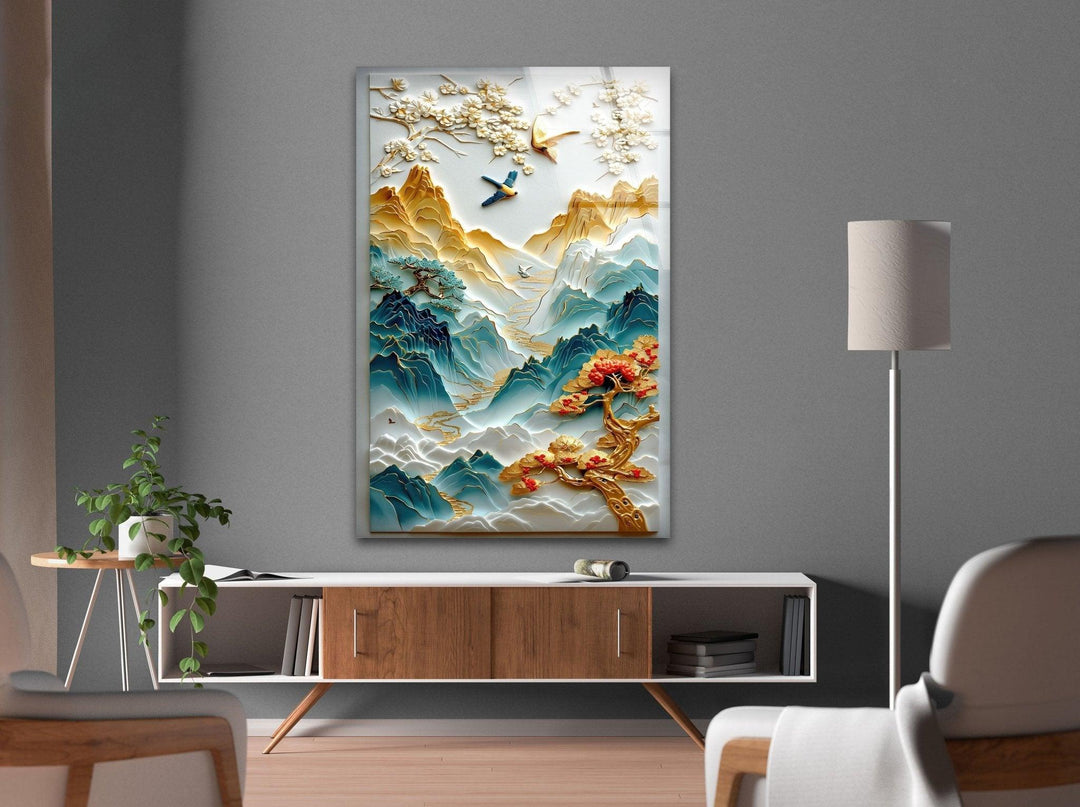 Abstrakte Malerei Glas Wandkunst