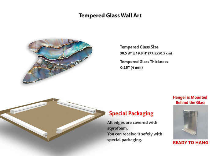 Abstract Purple Marbled Glass Wall Art, custom glass pictures, glass art prints
