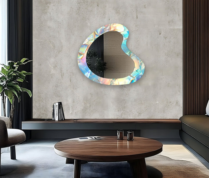 Mirror wall decor blending functionality and artistic design for versatile home styling
