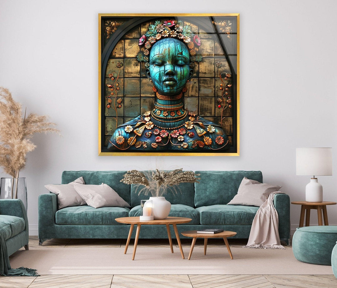 Abstract Sculpture Glass Wall Pictures & Cool Art Decor