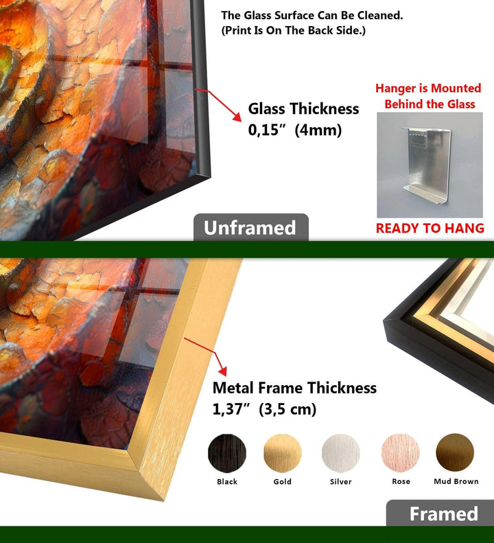 Abstrakte glatte Fibonacci-Glaswandkunst