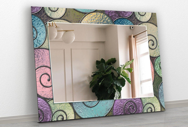 Abstract Spiral Wall Mirrors Rectangle Mirror

