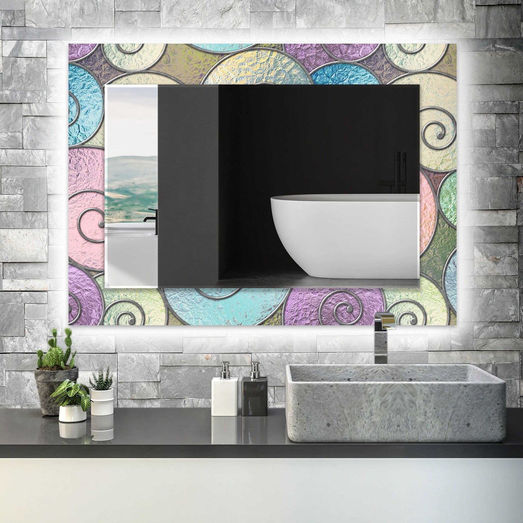 Abstract Miror Abstract Spiral Wall Mirror – Unique Decorative Accent