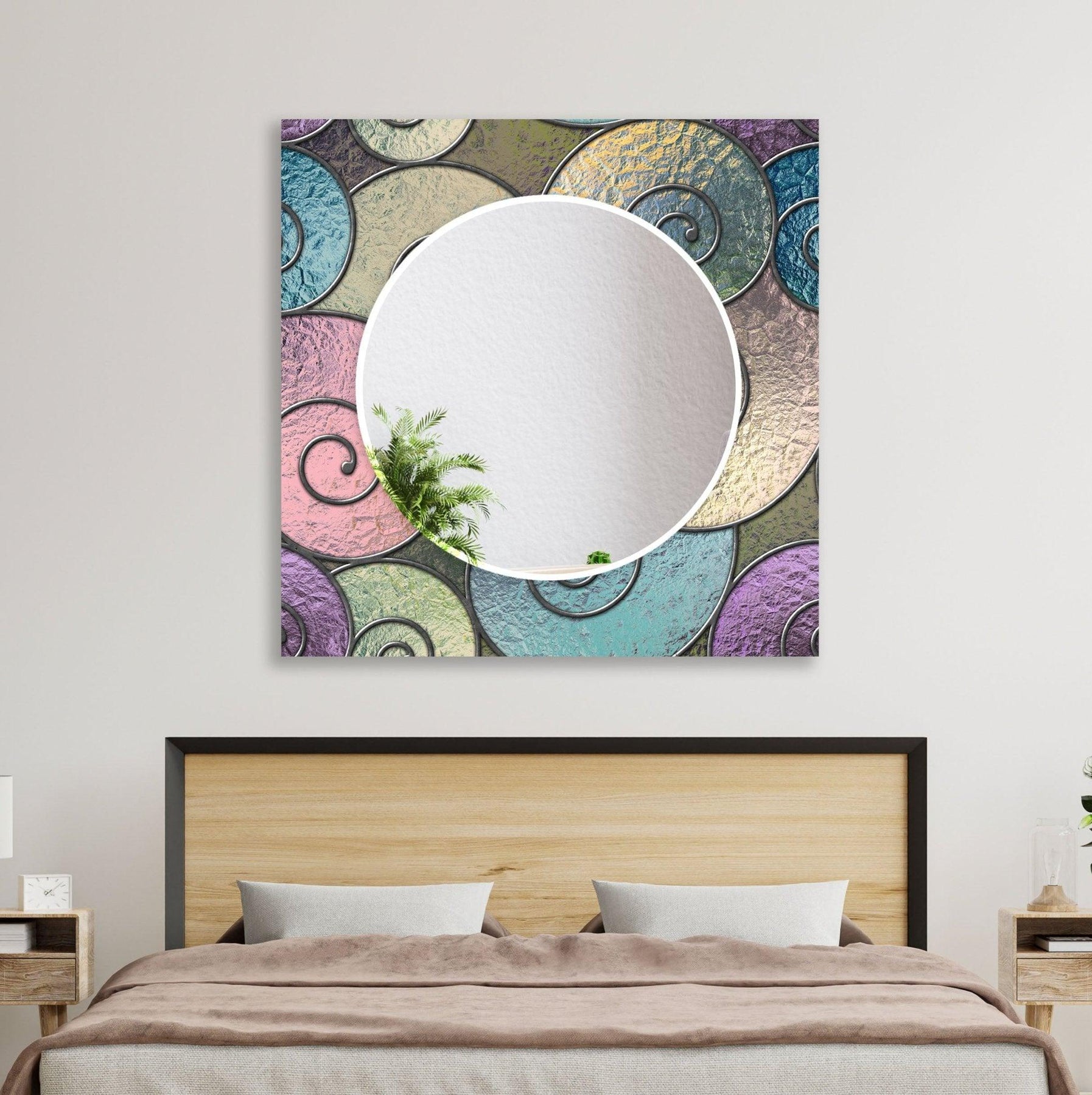 Abstract Miror Abstract Spiral Wall Mirror – Unique Decorative Accent
