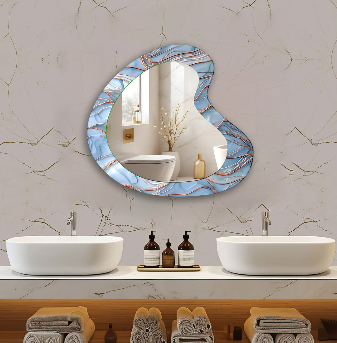 Wall mirrors with sleek frames and reflective surfaces for a modern and minimalistic look
