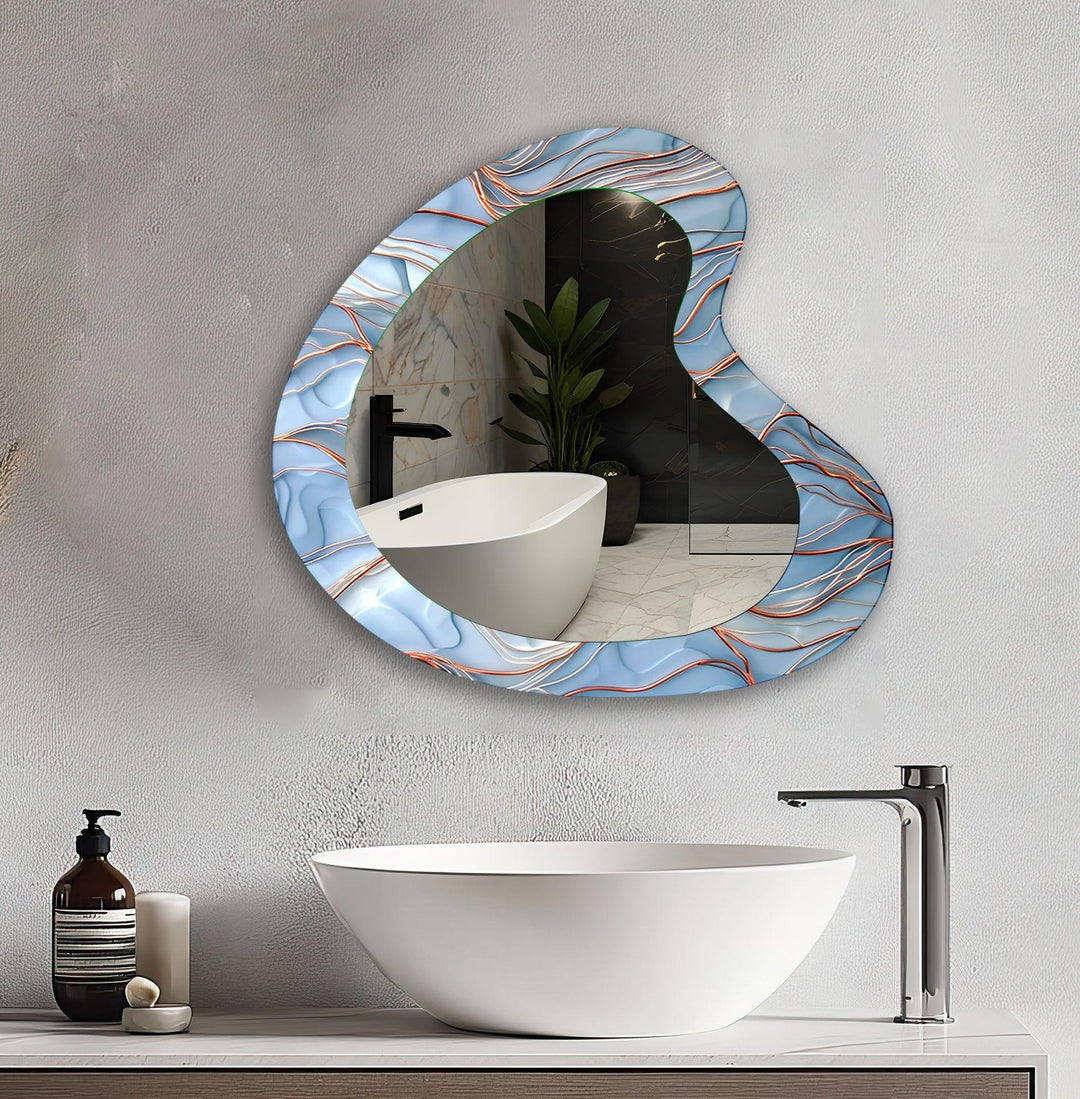 Mirror wall decor with bold designs that serve as a stunning focal point in any room
