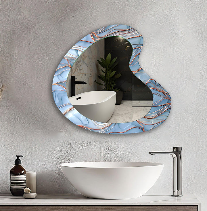 Mirror wall decor with bold designs that serve as a stunning focal point in any room
