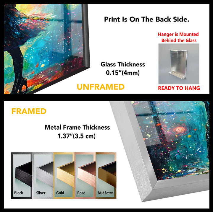 Afremov Paar Kunst Glas Wandkunst