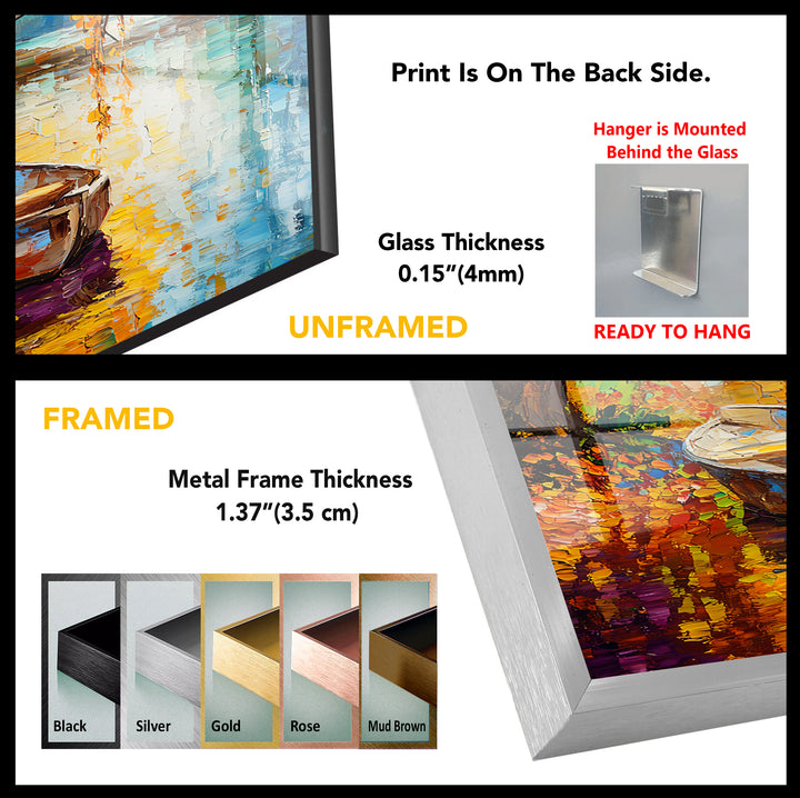 Afremov Boot Glaswandkunst