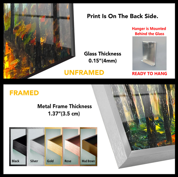 Afremov Frau Kunst Glas Wandkunst