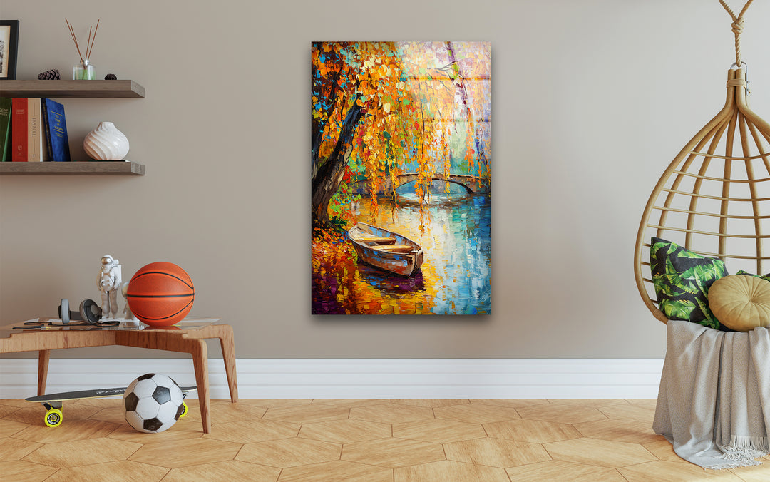Famous landscape art capturing the beauty of nature with bold brushstrokes and vibrant tones

