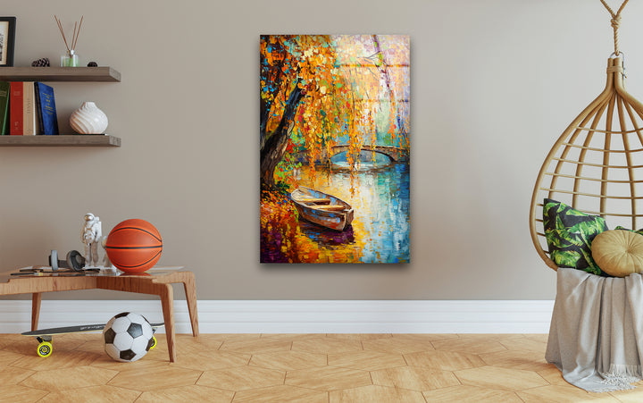 Famous landscape art capturing the beauty of nature with bold brushstrokes and vibrant tones
