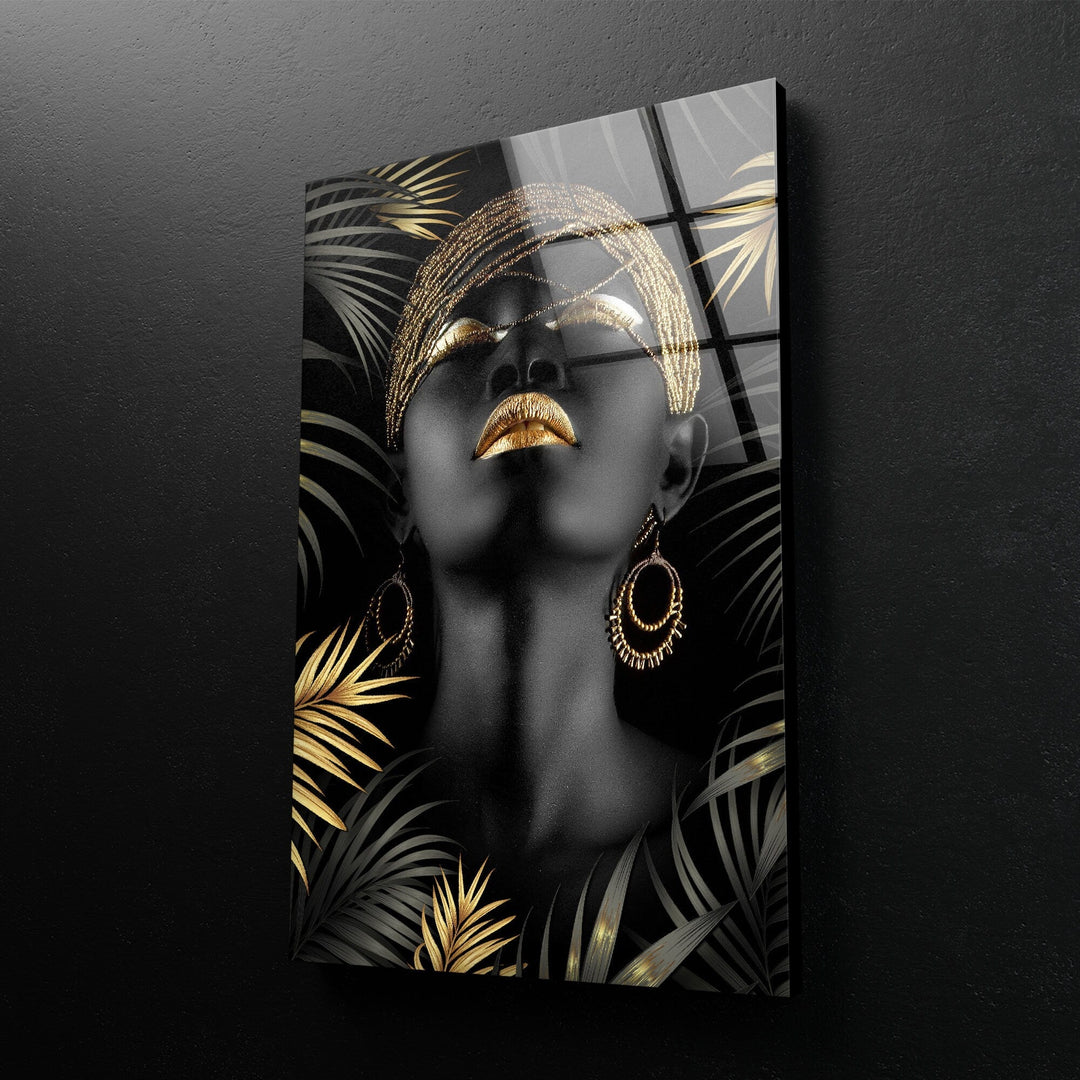 African Woman Tempered Glass Wall Art - MyPhotoStation